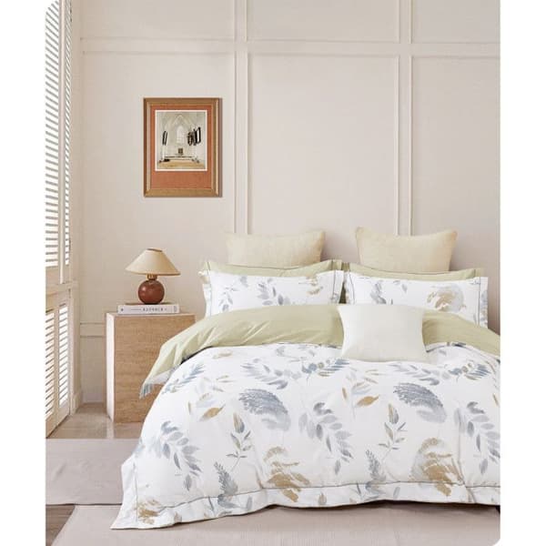 Sängkläder "Imprimé" av 100% kammad percale bomull, 80 trådar/cm² för säng 160 x 200 cm "Större Bredd" - Sängkläder TP-10
