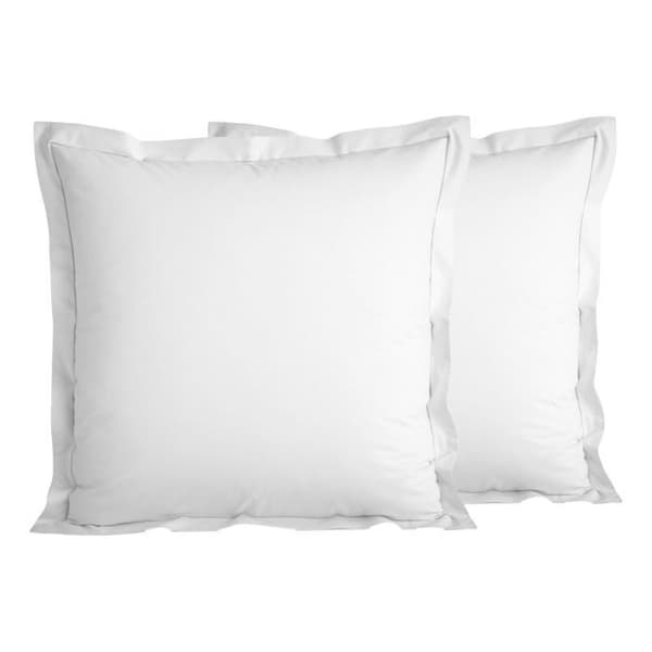 Sängkläder i kammad percalecotton "Julian" 4 delar för säng 140 x 190 cm Ren bomull - Julian Snö