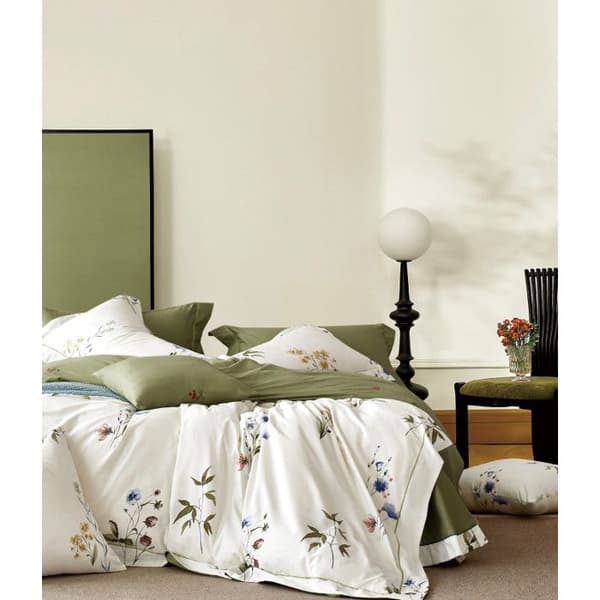 Sängkläder "Imprimé" i 100% kammad percale 80 trådar/cm² för säng 160 x 200 cm "Större Bredd" - Set TP-04
