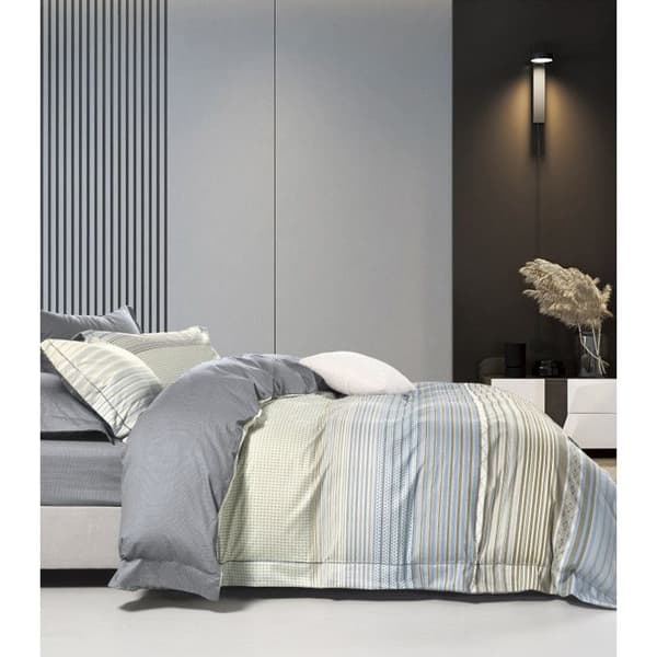Sängkläder "Imprimé" i 100% kammad percale 80 trådar/cm² för säng 140 x 190 cm - Set TP-11