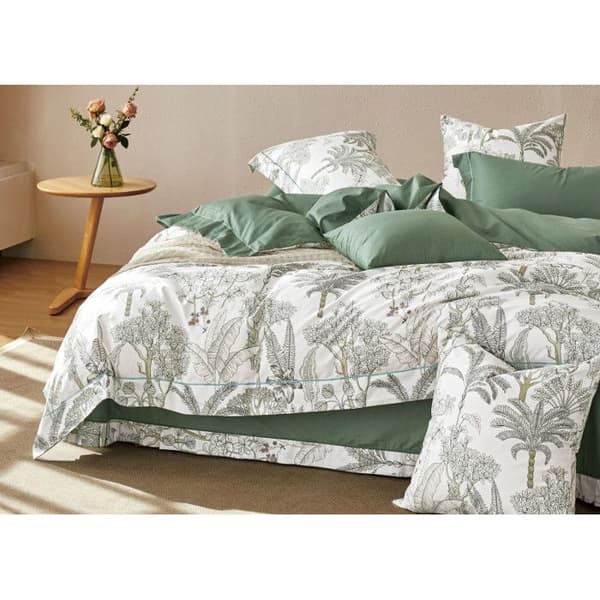 Sängkläder "Tryck" av percale i 100% kammad bomull, 80 trådar/cm² för säng 140 x 190 cm - Set TP-02