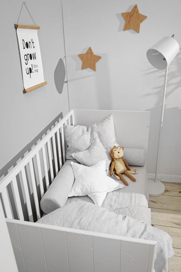 Bellamy – Linien fitted sheet true stripes 40x90 (xs) – Färg: Stripes
