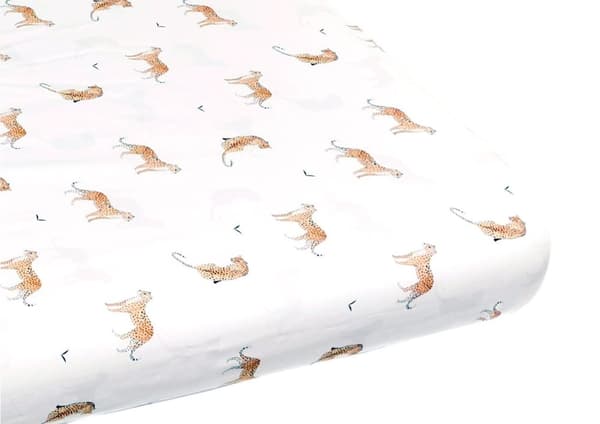 Sengelagen Leopardus 60x120 - 100 % bomuld, Øko-Tex-certificeret