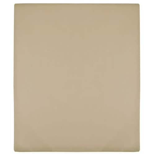 Dra-på-lakan jersey taupe 100x200 cm bomull