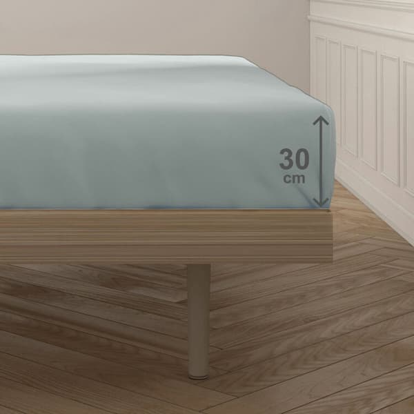 Montert bunntrekk Happy Home Mix Colors Grå Seng 160