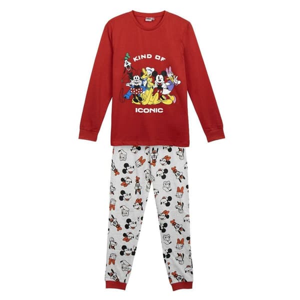 Nattøj Børns Mickey Mouse Rød - L