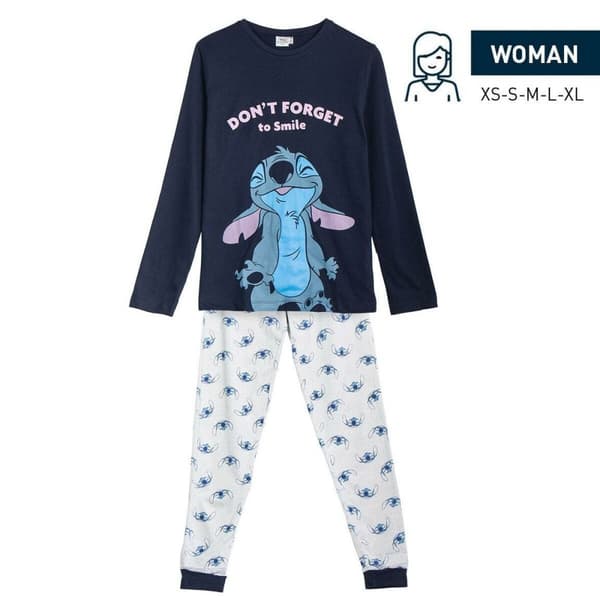 Pyjamat Stitch Sininen (Aikuisten) - L