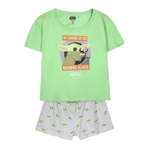 Pyjamat The Mandalorian Vaaleanvihreä - XS