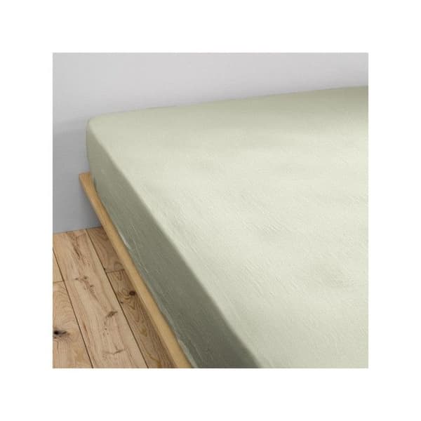 Drap housse "Gaïa" alla storlekar "Gaze de Coton" - Gaïa Vatten grön - 200 x 200 cm med 30 cm kant - Gaïa Vatten grön