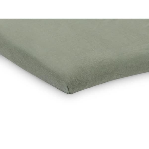 Drap-housse Jersey madrass för spjälsäng 75x95cm - Aschgrön - 2 Enheter