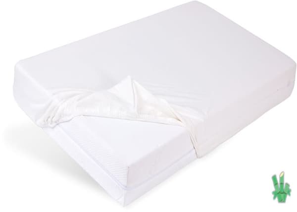 Drap-housse BAMBOO 90x190, 90x200x20, vit_01, MATEX