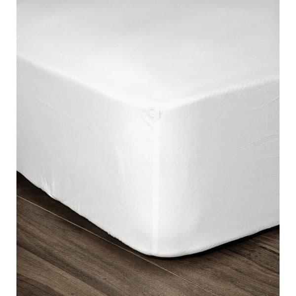LOVELY HOME Monterat ark 100% bomull 180x200x25 cm vit