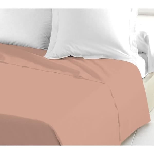 LOVELY HOME Platt lakan 100% bomull 180x290 cm - 1 person - Rosa
