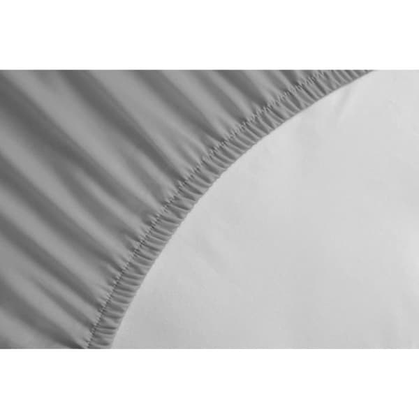Lakan - HOME LINGE PASSION - HP71773 - 180 x 200 cm + 30 cm motorhuv - Mikrofiber - 82 g - Ljusgrå