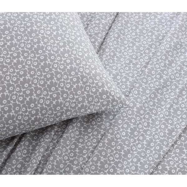 Sängset Marimekko Pikkuinen Unikko Grå - Queen Size