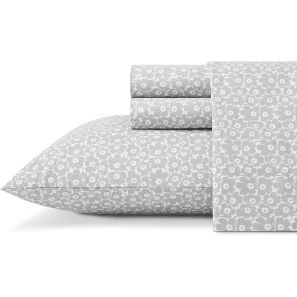 Sängset Marimekko Pikkuinen Unikko Grå - Queen Size
