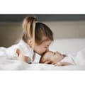 Miniatyrbild 3 av 4: Lakan i bomullsjersey 70x140 - EASY DORT - Set om 3 - Vit