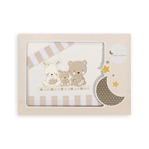 Love Beige Spjälsäng Set - INTERBABY - 100 % bomull - 40 x 60 cm - Klassisk