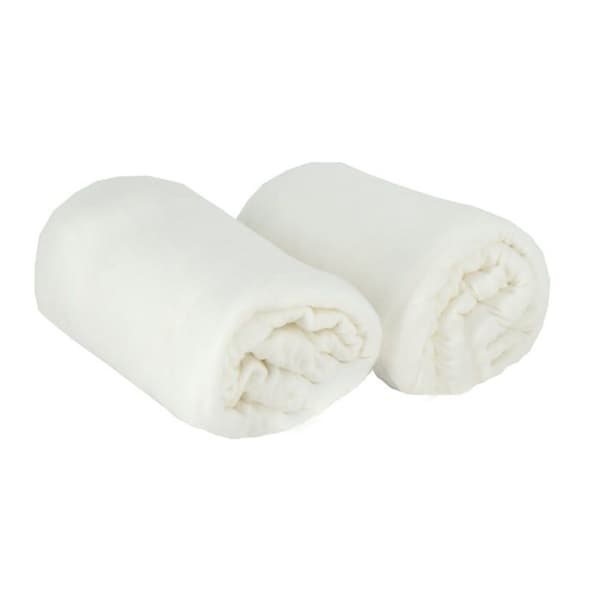 BABYCALIN Set med 2 lakan 70x140 cm Vit/vit
