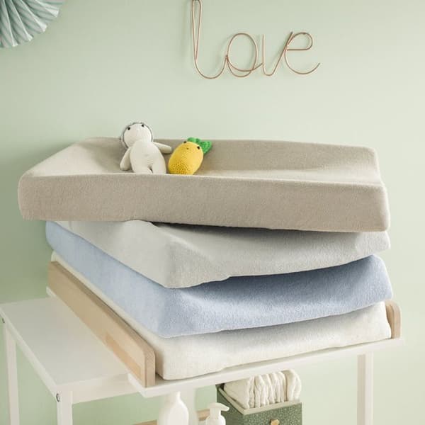 BABYCALIN Elastiskt skötunderlägg taupe