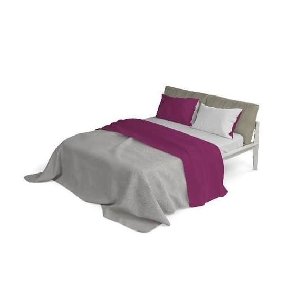 Dubbel 9 ark set - Rosa, grå - 240 x 300 cm