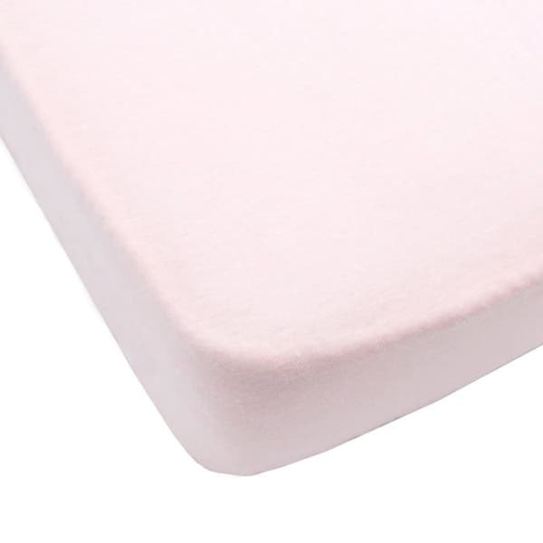 BABYCALIN Pink Baby Fitted Sheet 40 x 80 cm Jersey 130gr / m²