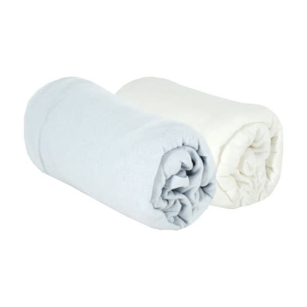 BABYCALIN 2 ark Babyskydd Himmelvit 70 x 140 cm - Tröja - 130gr / m²