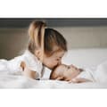 Miniatyrbild 3 av 4: Set med 3 bomullslakan för 32x72 bassinet - EASY DORT - Jersey - Vit - Oekotex certifierad