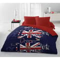 Miniatyrbild 1 av 4: DREAM IN LONDON Microfiber 4-delad arkset - blå - 240x300cm