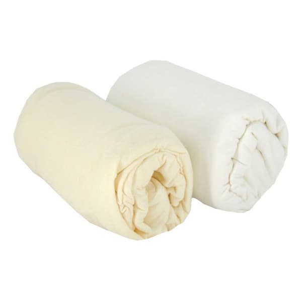 BABYCALIN 2 ark Babyskydd Ecru Vit 70 x 140 cm - Tröja - 130gr / m²