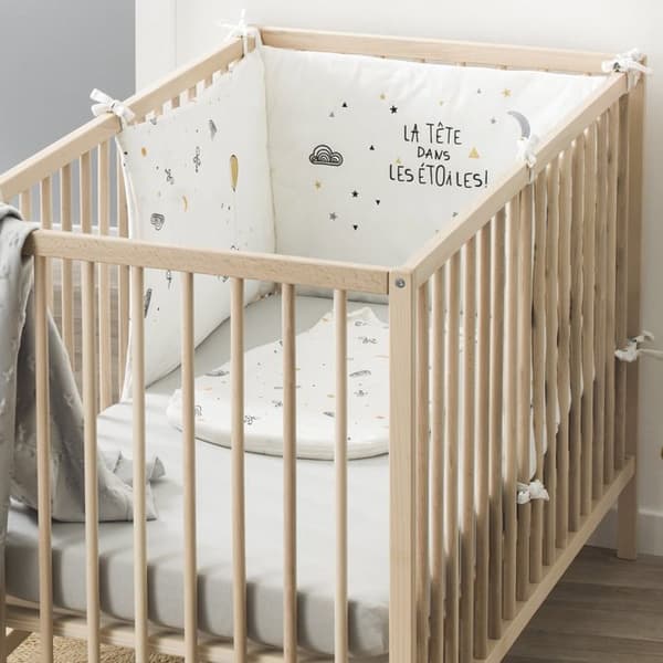 BABYCALIN Grå tröja babyanpassat lakan 70 x 140 cm 130gr / m²