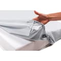 Miniatyrbild 4 av 5: Babyskyddslakan + 2 i 1 vattentät bäddmadrass i bomull grå 60x120 cm - P'TIT LIT - Drap Magique - Softcell® - Blandat