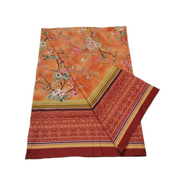 Sängkast - boutis - Bassetti överkast - 9324045 - Pallanza O1 Orange Bomull Satin Scarf 270 x 270 cm