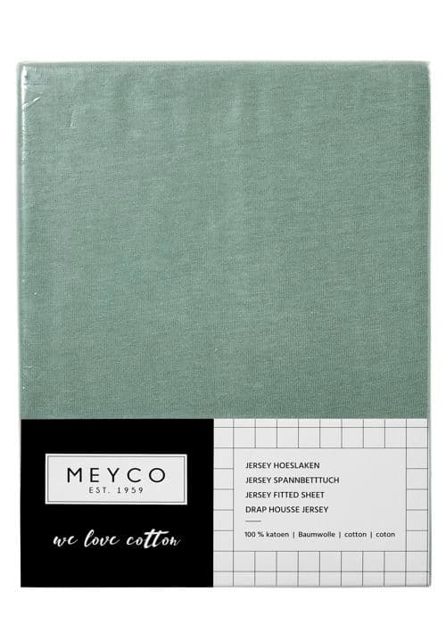 Drap-housse berceau - Meyco - 563022 - 100% bomull - Grå sten - 40x80/90 cm