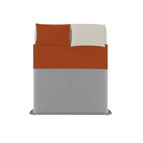 Mb home italien - B-CL-NC-2P-33-terra/panna - Italienskt Sänglinne Natural Color bäddset, Bomull, Terra/cream, 160 x 190 cm