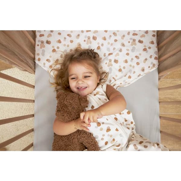 Meyco Baby Uni madrasskydd - paket med 2 - jersey - ljusgrå - 60x120cm
