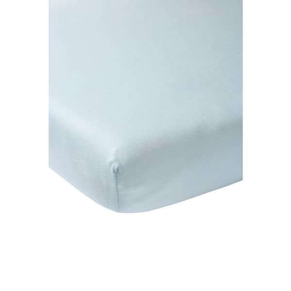 Meyco Baby Uni drahtsängkläder - jersey - ljusblå - 60x120cm