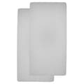 Miniatyrbild 2 av 5: Meyco Baby Uni drap-housse lit junior - paket med 2 - jersey - ljusgrå - 70x140/150cm