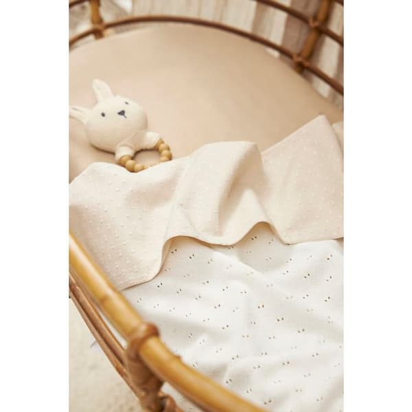 Meyco Baby Uni drahusse berceau - jersey - sand - 40x80/90cm