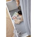 Miniatyrbild 5 av 5: Meyco Baby Uni spjälsängsskydd - paket om 2 - jersey - grå - 60x120cm