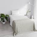 Miniatyrbild 3 av 3: HOMEMANIA dubbellakanset - Hem - Sovrum - Enkel - Made in Italy - Vit i 100 % bomull, 150 x 300