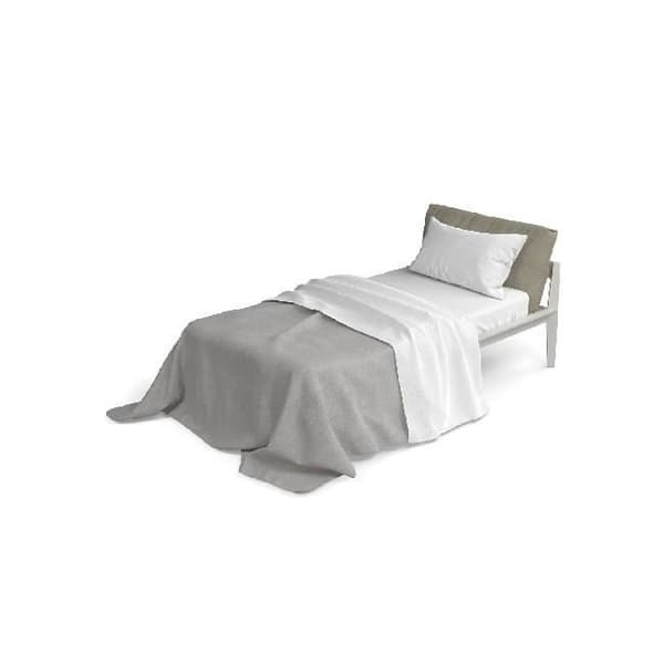 HOMEMANIA dubbellakanset - Hem - Sovrum - Enkel - Made in Italy - Vit i 100 % bomull, 150 x 300