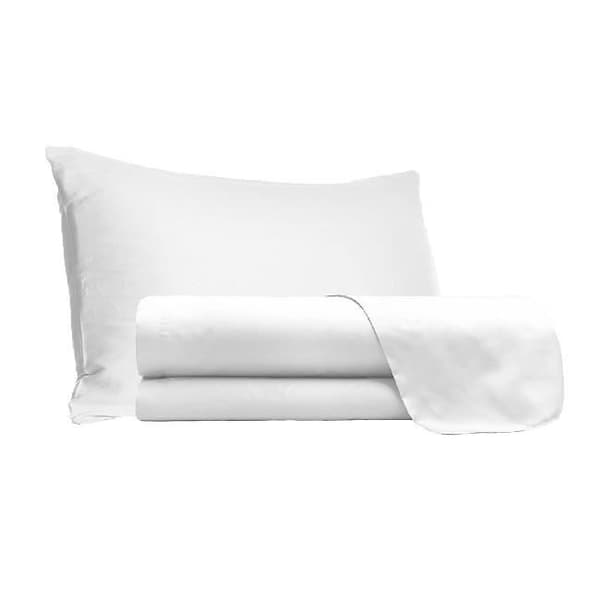 HOMEMANIA dubbellakanset - Hem - Sovrum - Enkel - Made in Italy - Vit i 100 % bomull, 150 x 300