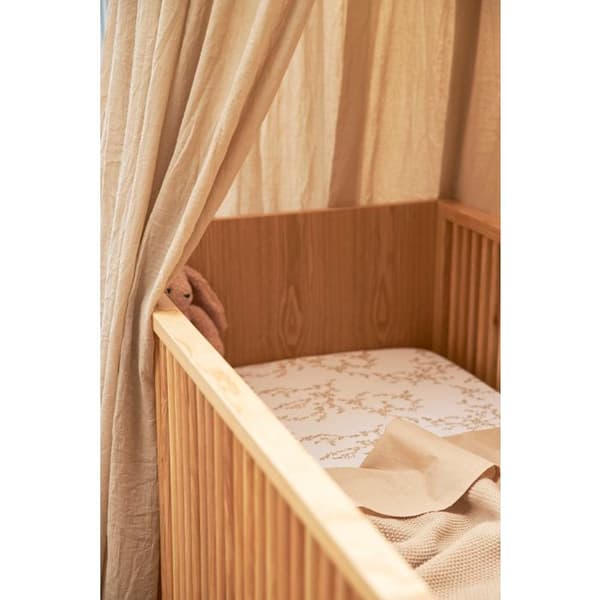 Meyco Baby Branches bäddset för spjälsäng - sand - 60x120cm