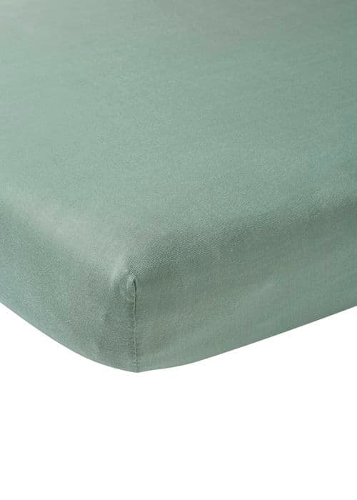 Meyco Baby Uni draj-housse för spjälsäng - jersey - sten grön - 60x120cm