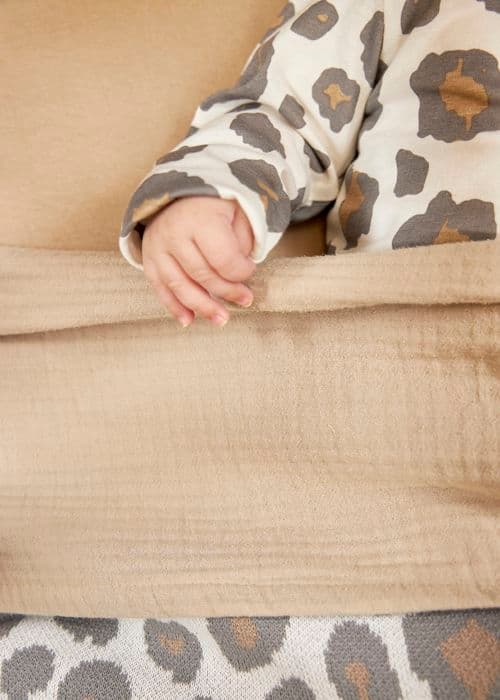 Meyco Baby Uni drap-housse för babysäng - paket med 2 - jersey - sand - 60x120cm
