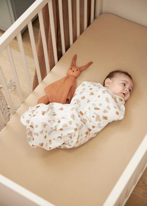 Meyco Baby Uni drap-housse för babysäng - paket med 2 - jersey - sand - 60x120cm