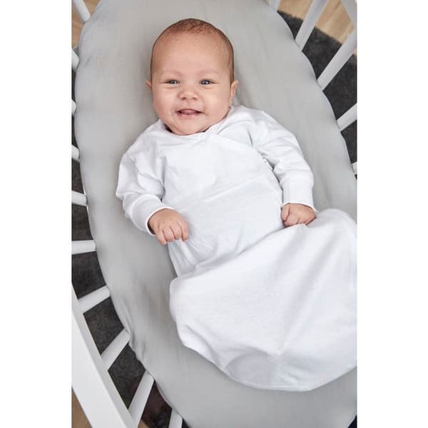 Meyco Baby Uni spänningslakan för spjälsäng - jersey - ljusgrå - 40x80/90cm