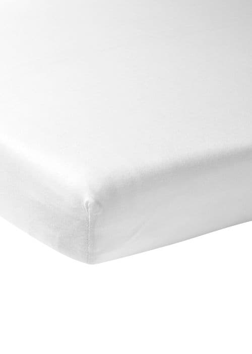 Meyco Baby Uni drajpåsar för spjälsäng - jersey - vit - 60x120cm