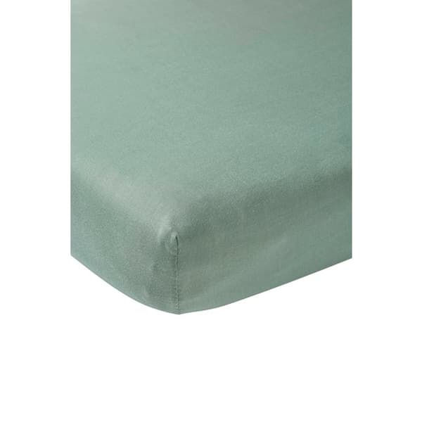 Meyco Baby Uni drap-housse lit junior - jersey - stengrön - 70x140/150cm